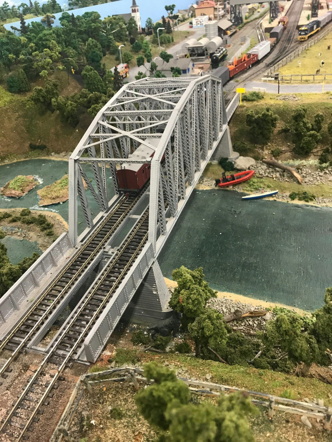 Railway model close up