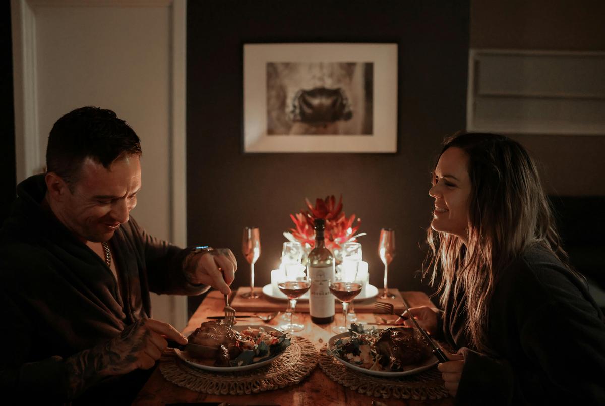 Dinner by candle light