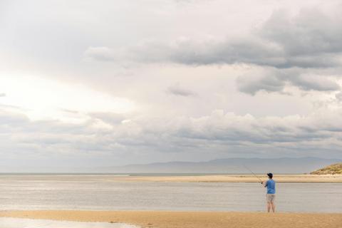 Fishing from shore - Swanwick River mouth