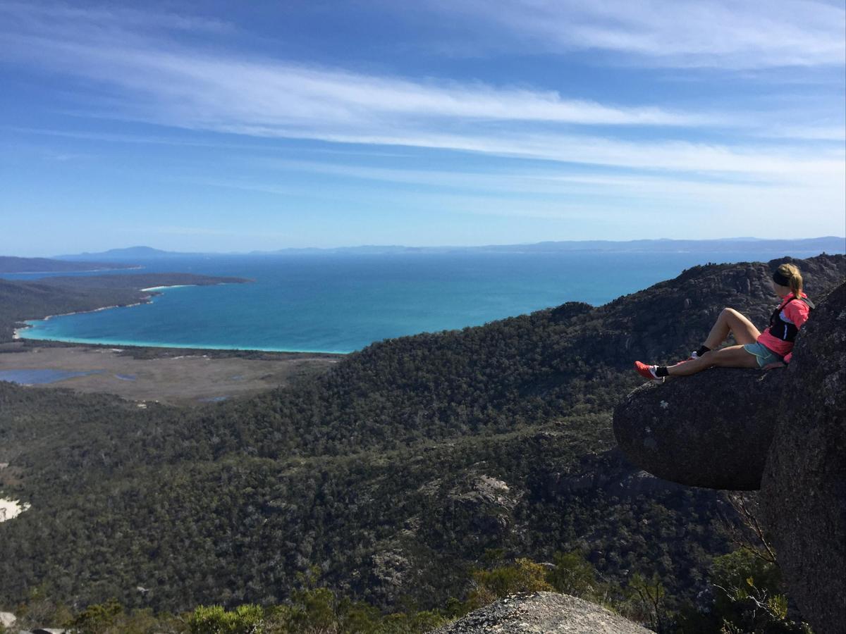 Resting with a view to Wineglass Bay