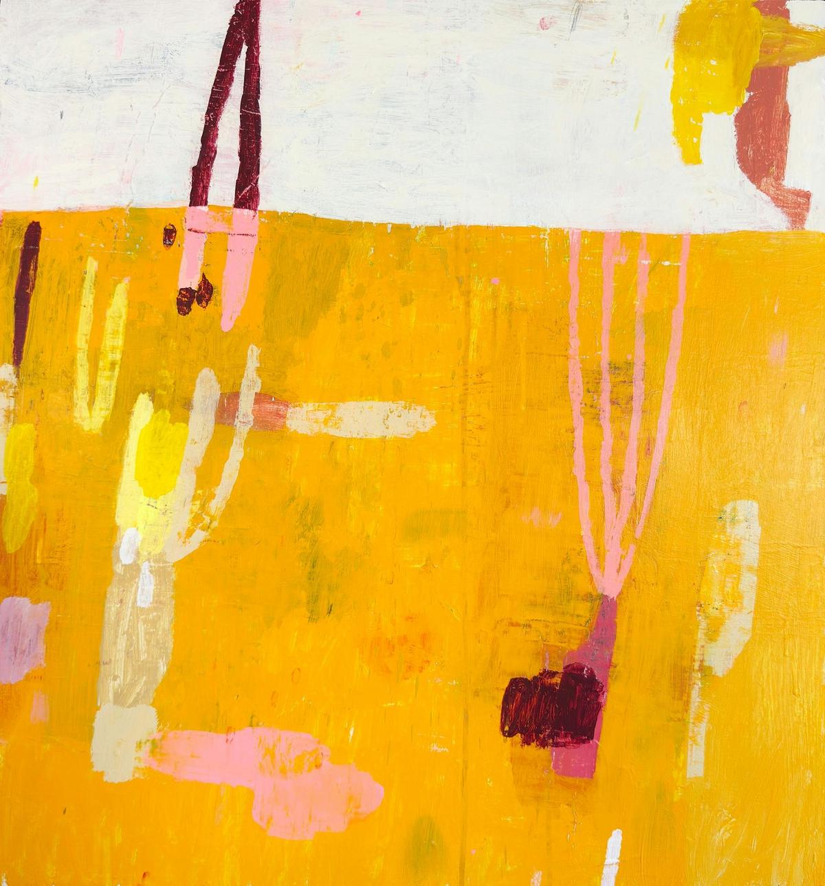 Walking in the sun - Susan Simonini -2026 - acrylic on board