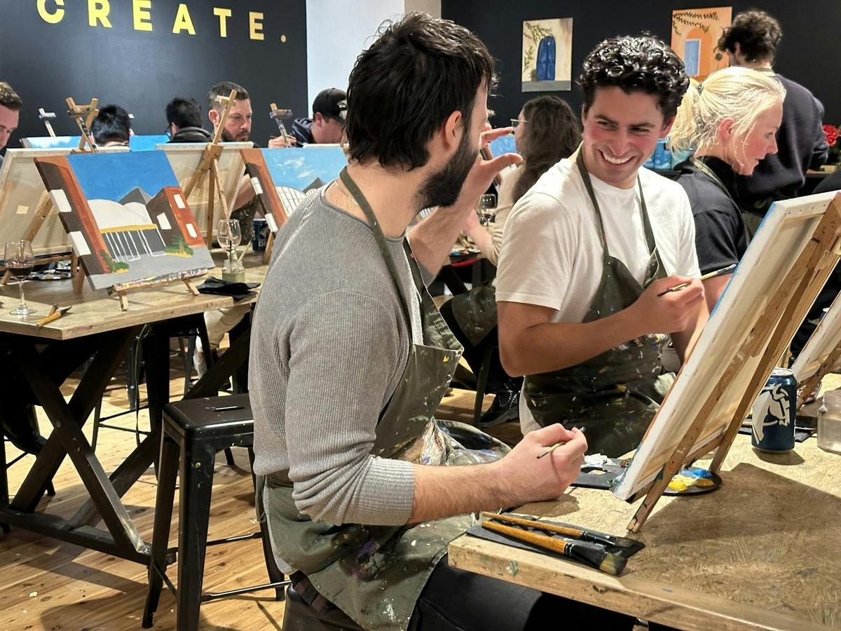 Attendees enjoying the Frida's experience.