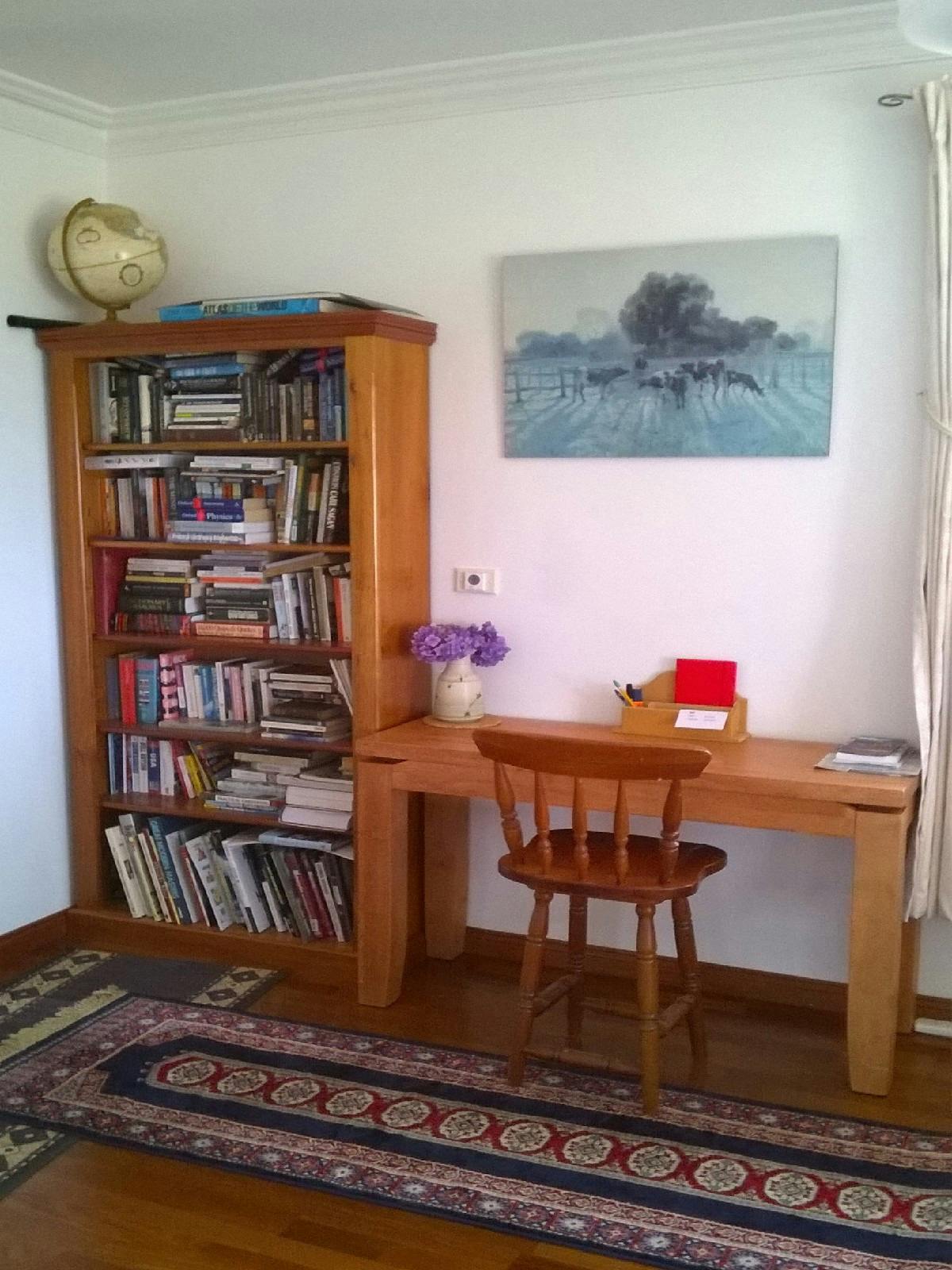 Library and Desk in main area