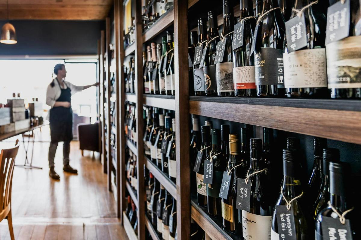 Over 100 Tasmanian wines, spirits and craft beers available
