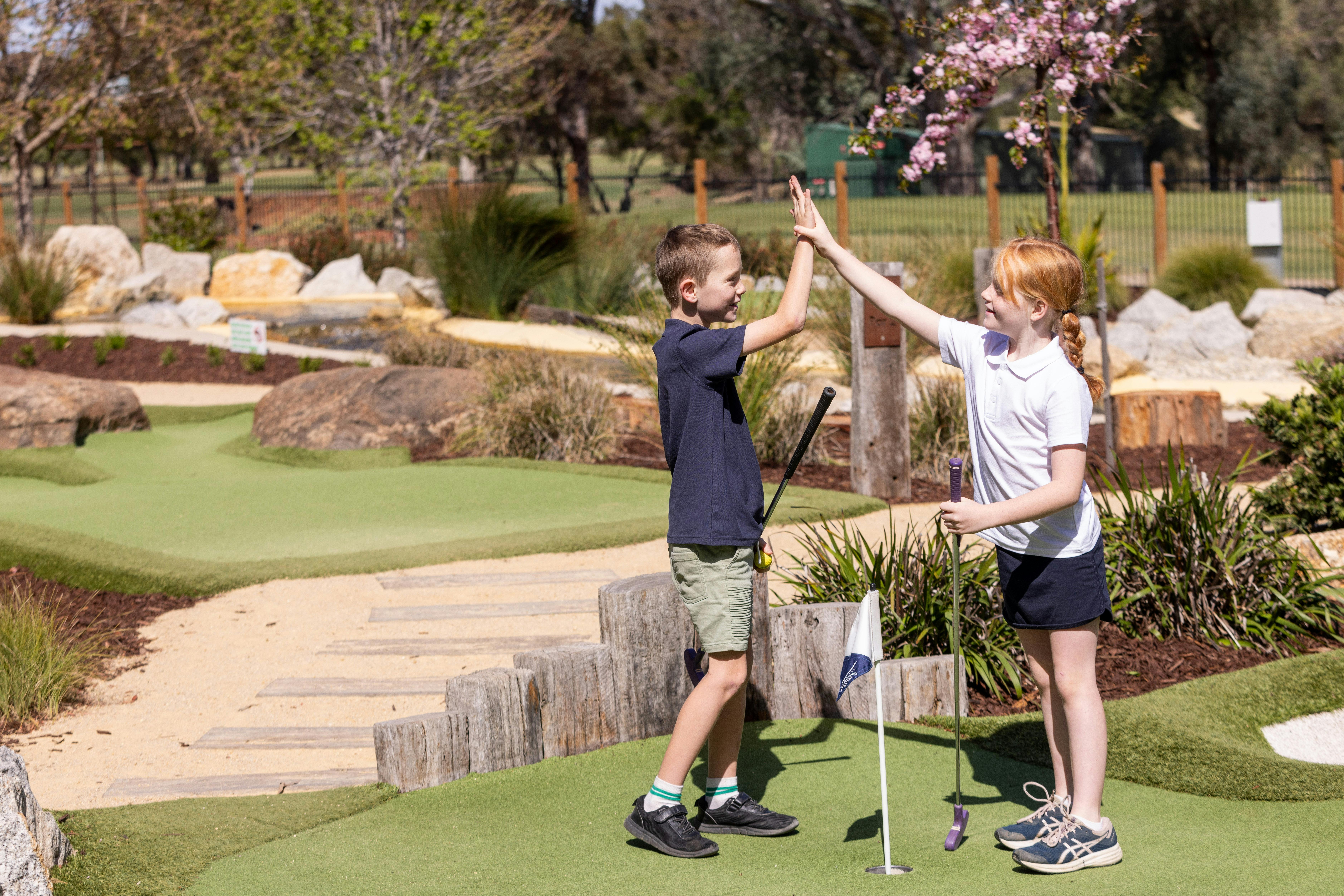 Mini Golf at Rich River is perfect for families