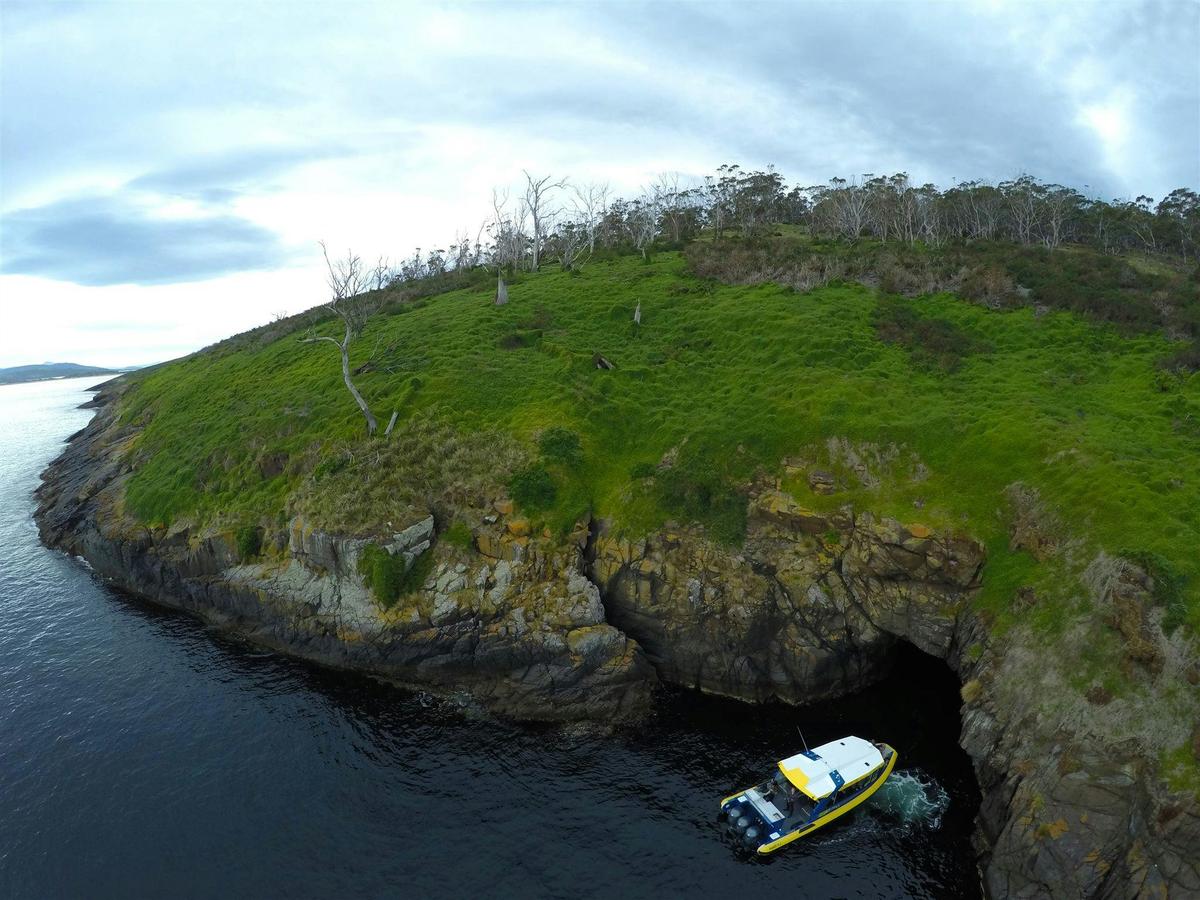 Betsey Island and sea caves