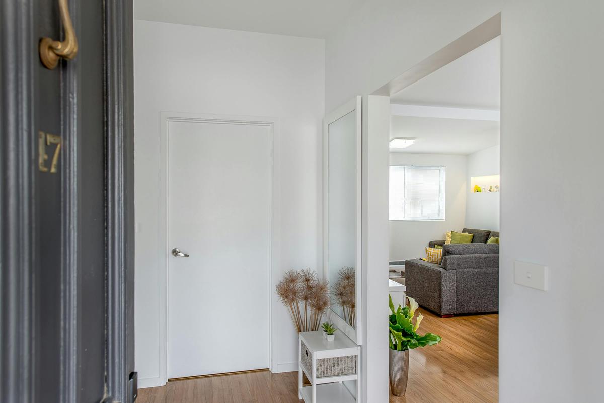 Welcoming apartment entrance