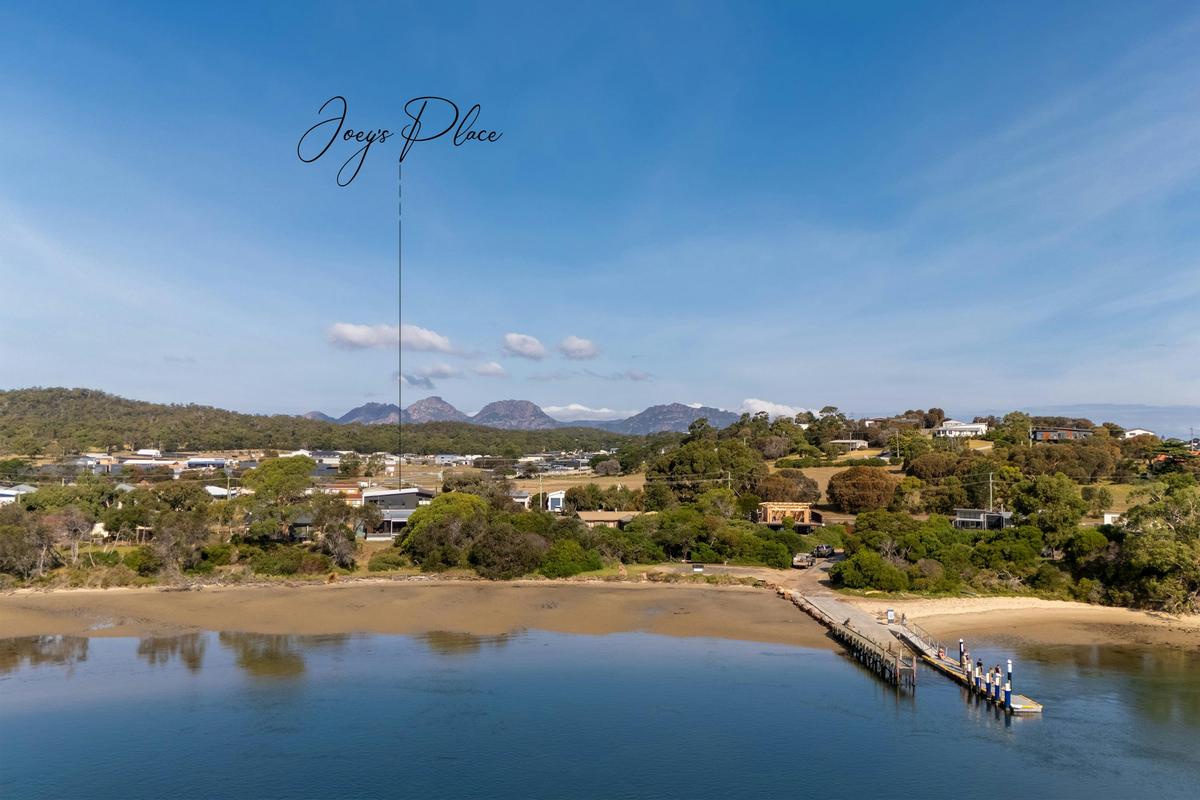 Aerial View of the waterfront location