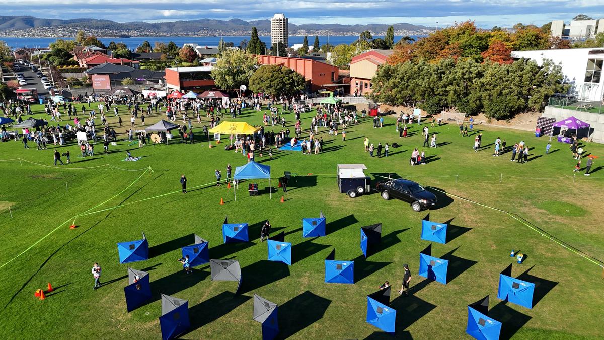 Laser Tag Tasmania - Outdoors School Fair