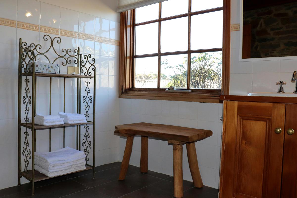 Spacious bathroom with walk-in shower