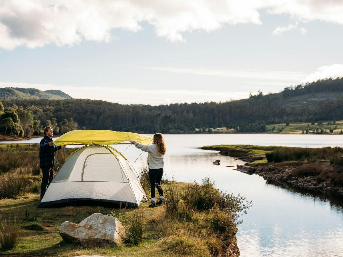 Camping at Lake Gairdner