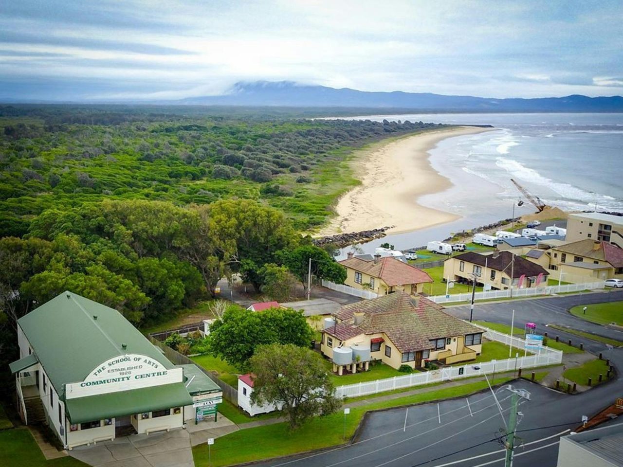 Aerial view of the Maritime Precinct Hub which includes the SWR Community Art Gallery