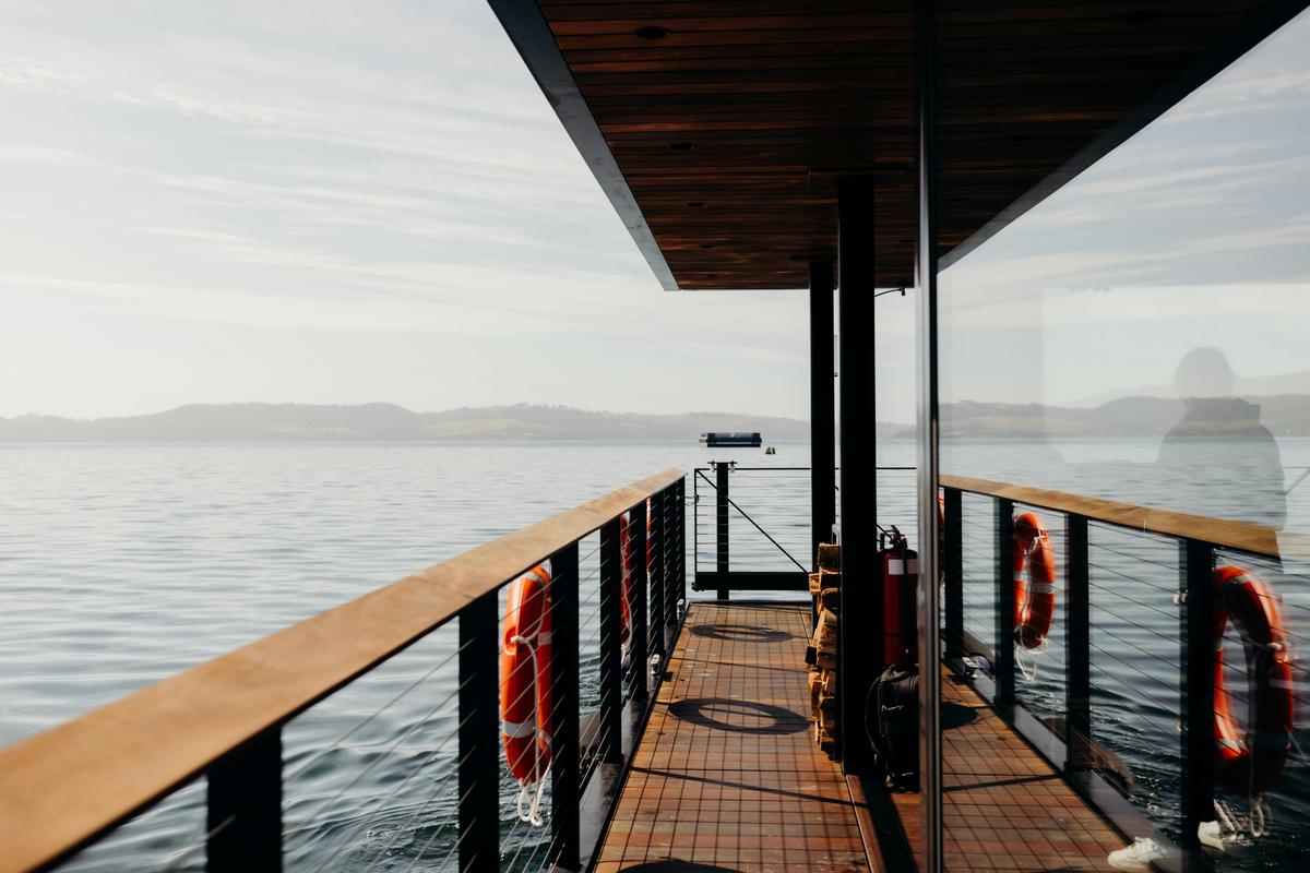 On board Kuuma, Southern Tasmania