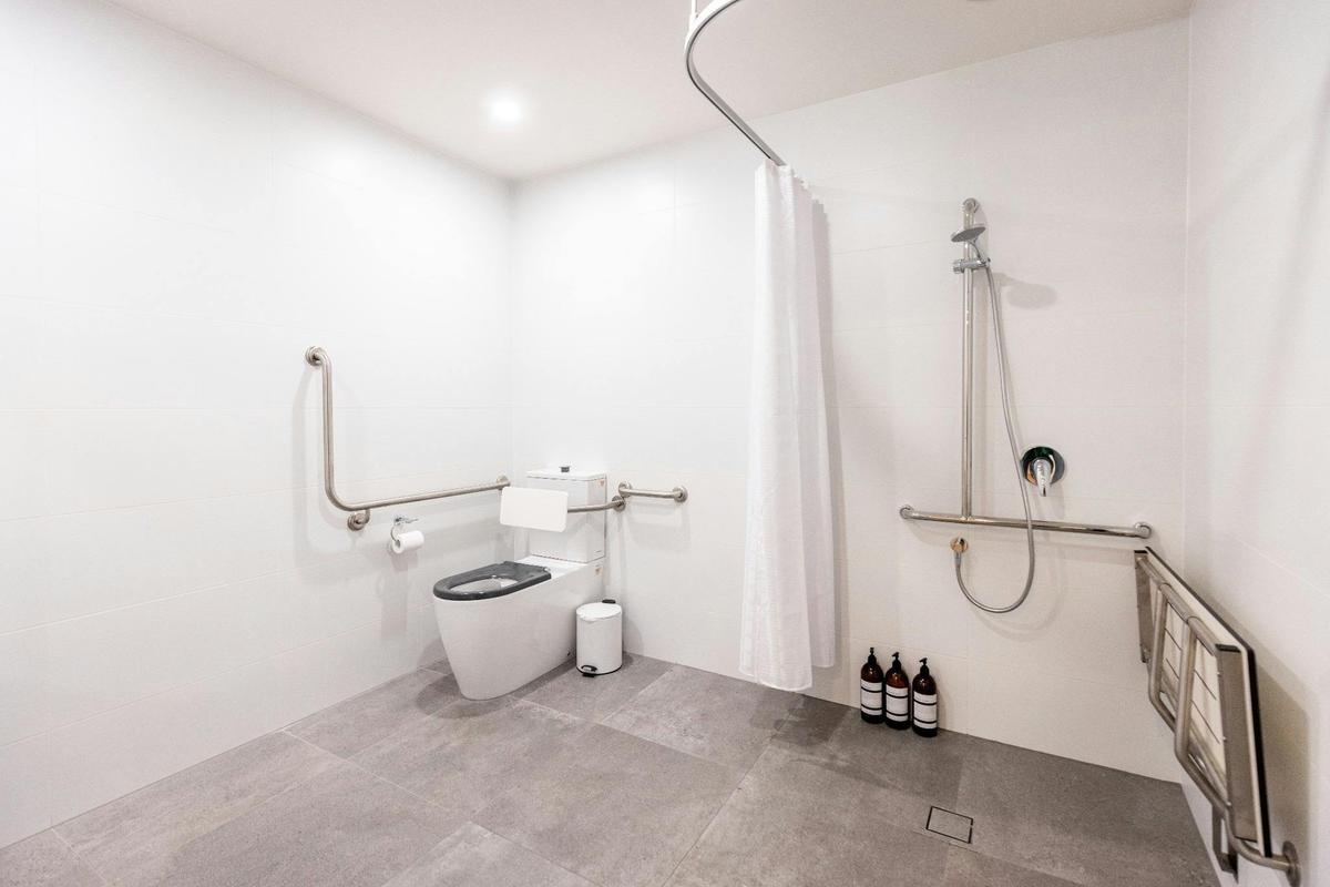 Accessible bathroom in one apartment (#13)
