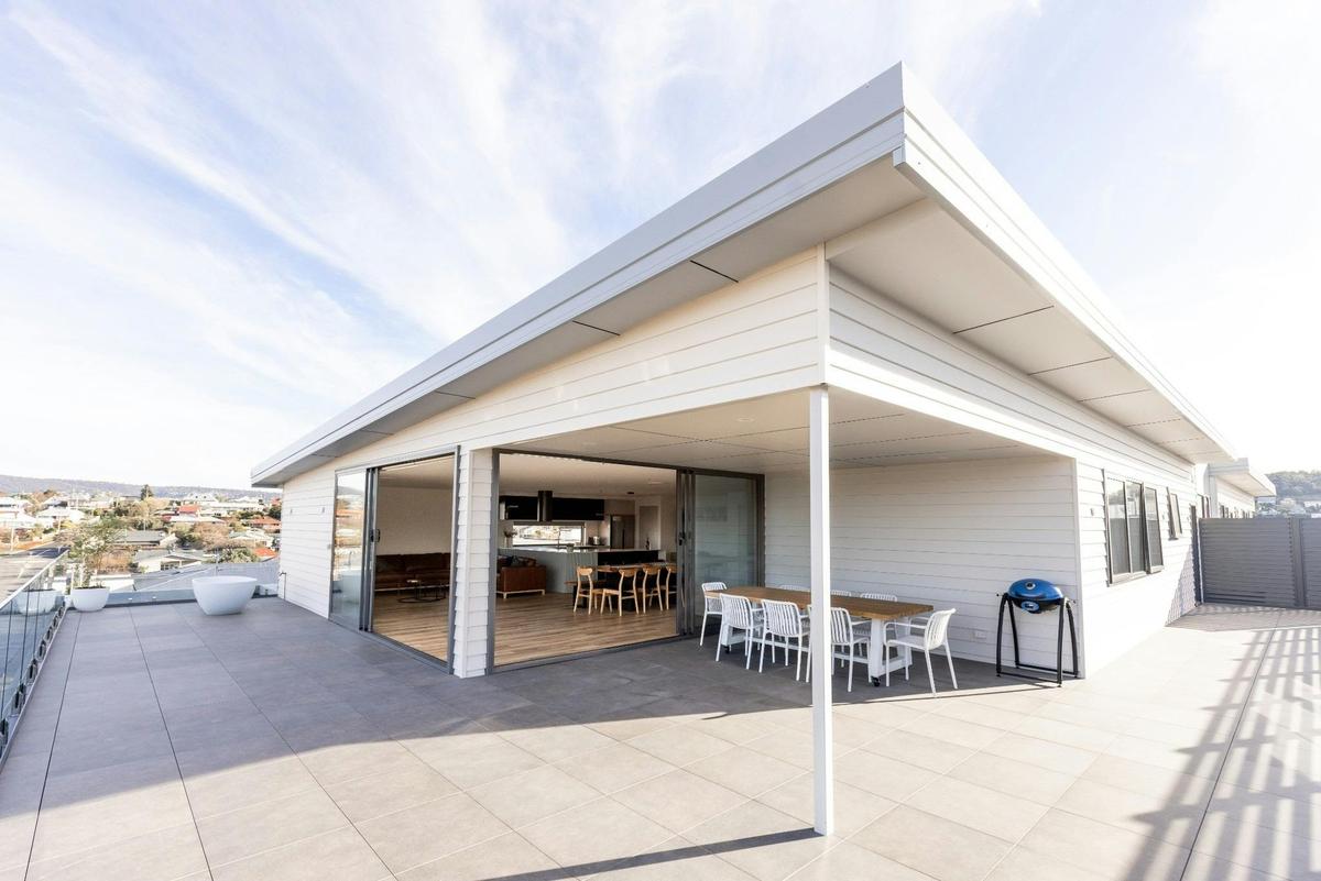 Large private outdoor balconies