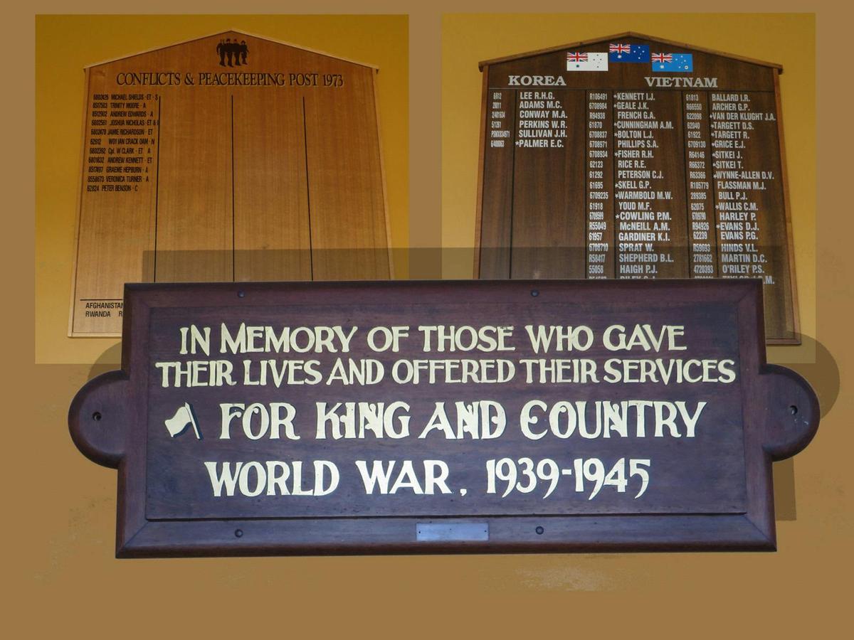 In memory of those who gave their lives