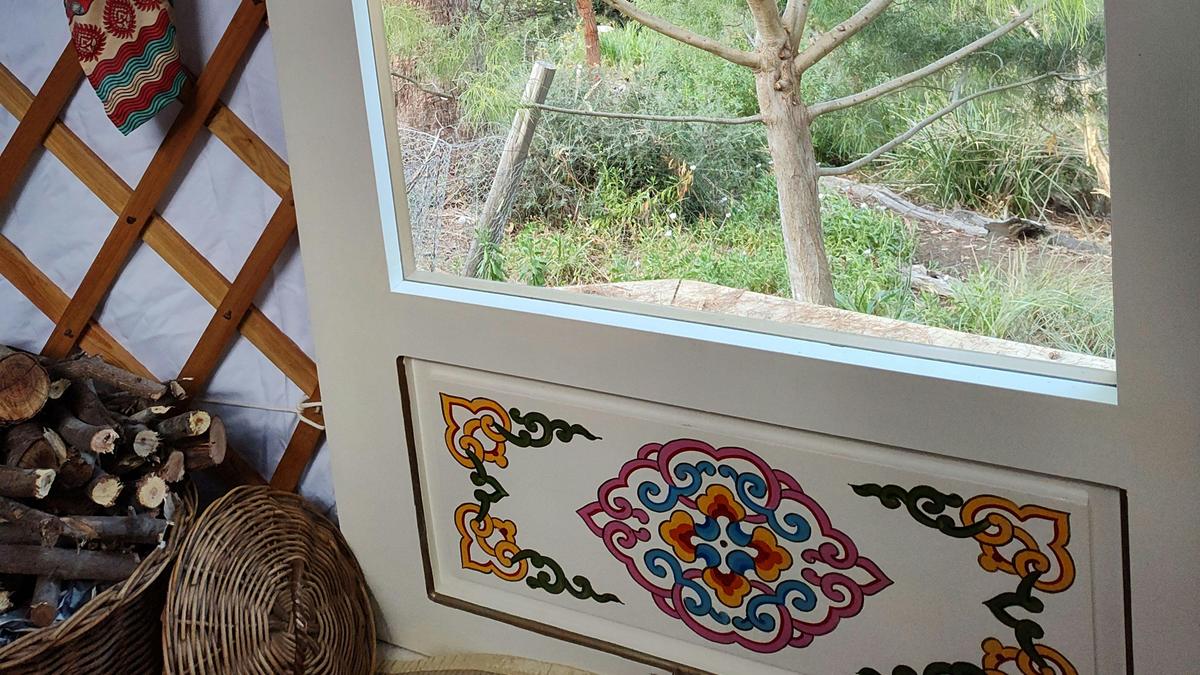 View from one of the windows (which open)