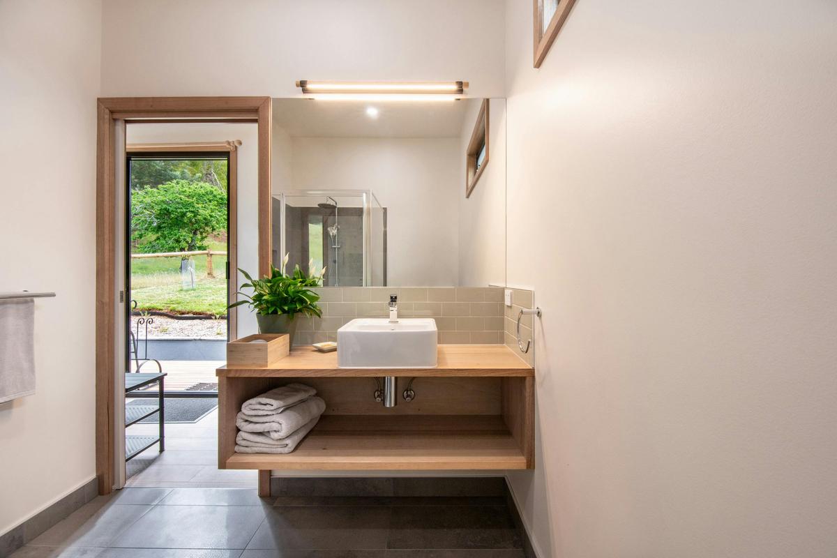 Spacious bathrooms
