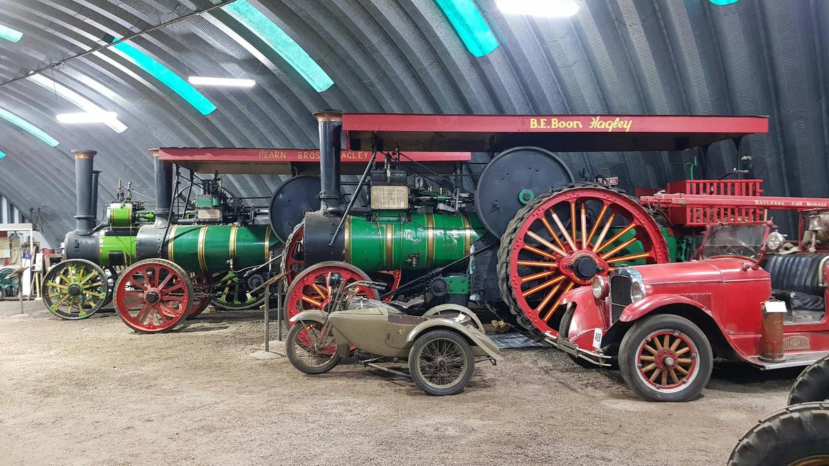 Vintage equipment from the farming community.
