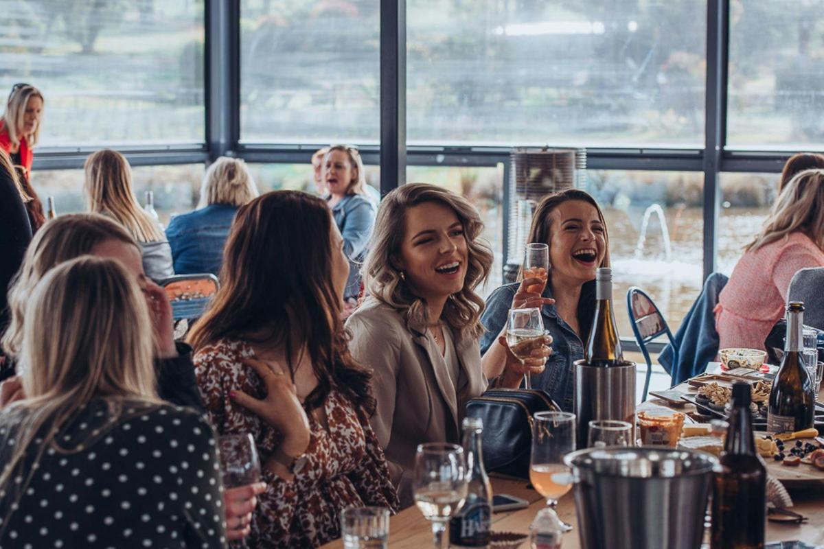 Indoor and outdoor dining available at Puddleduck Wines