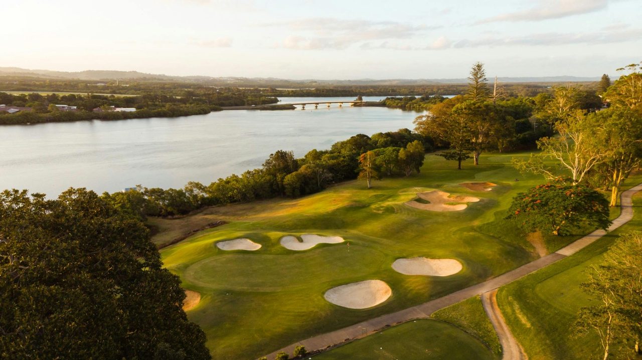 Aerial of Ballina Golf Course