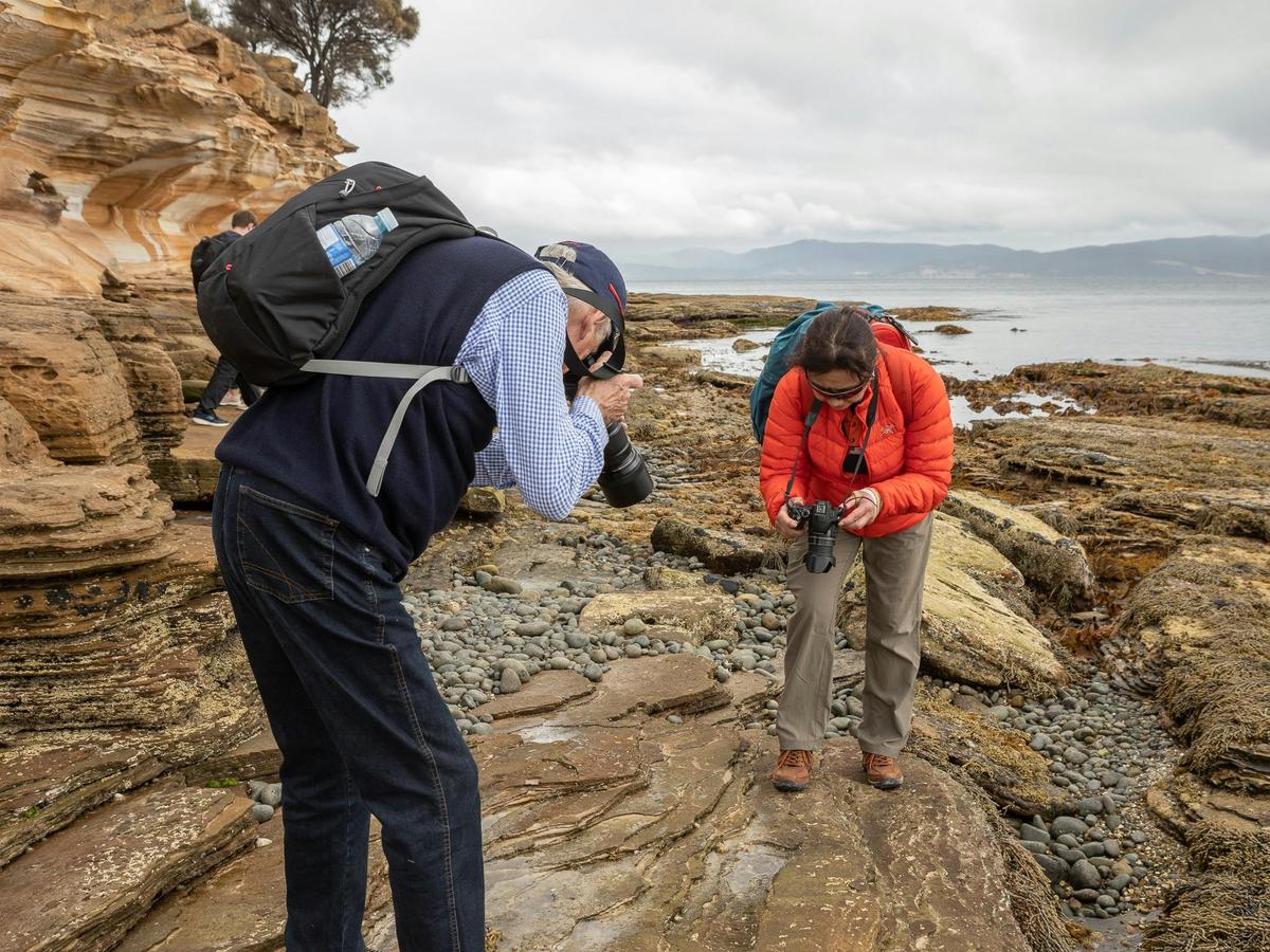 Capturing the colours, shapes and patterns of the rocky foreshore
