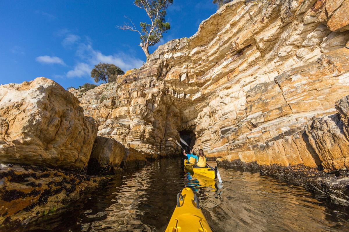 Hobart's Cliffs, Caves and Beaches