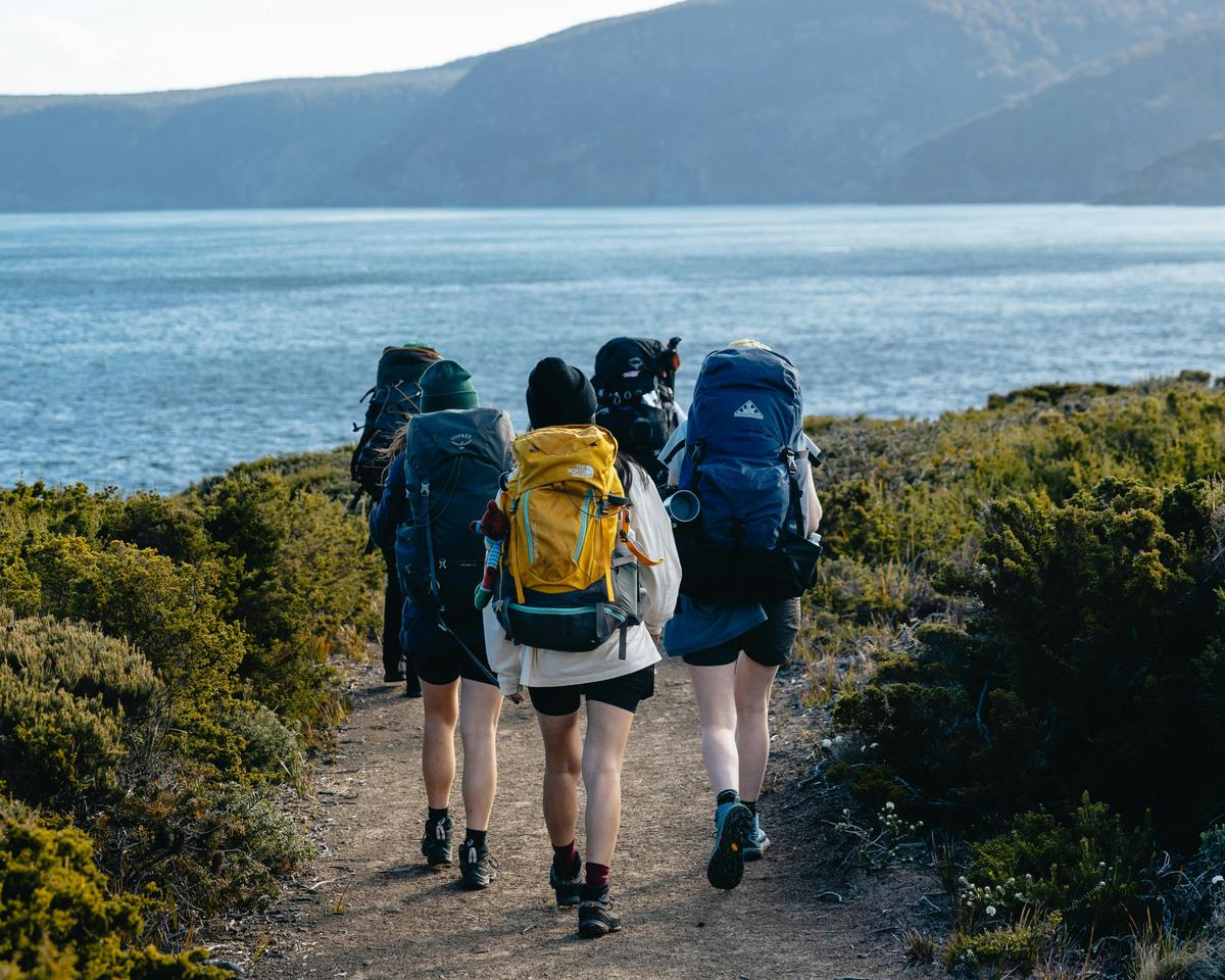 Carrying everything on your back to reach those special places you can only reach on foot!