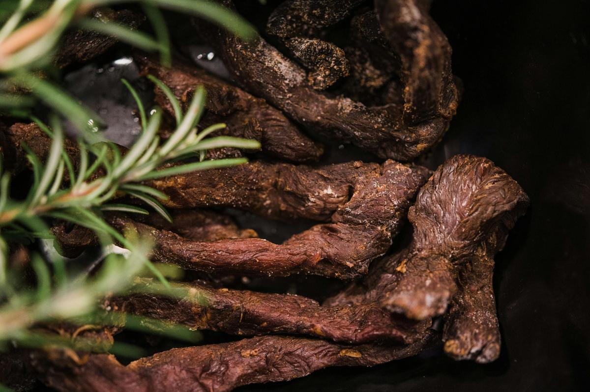 Jery is a popular snack for adventurers & available in many flavours: Wallaby, Pork, Beef & Venison
