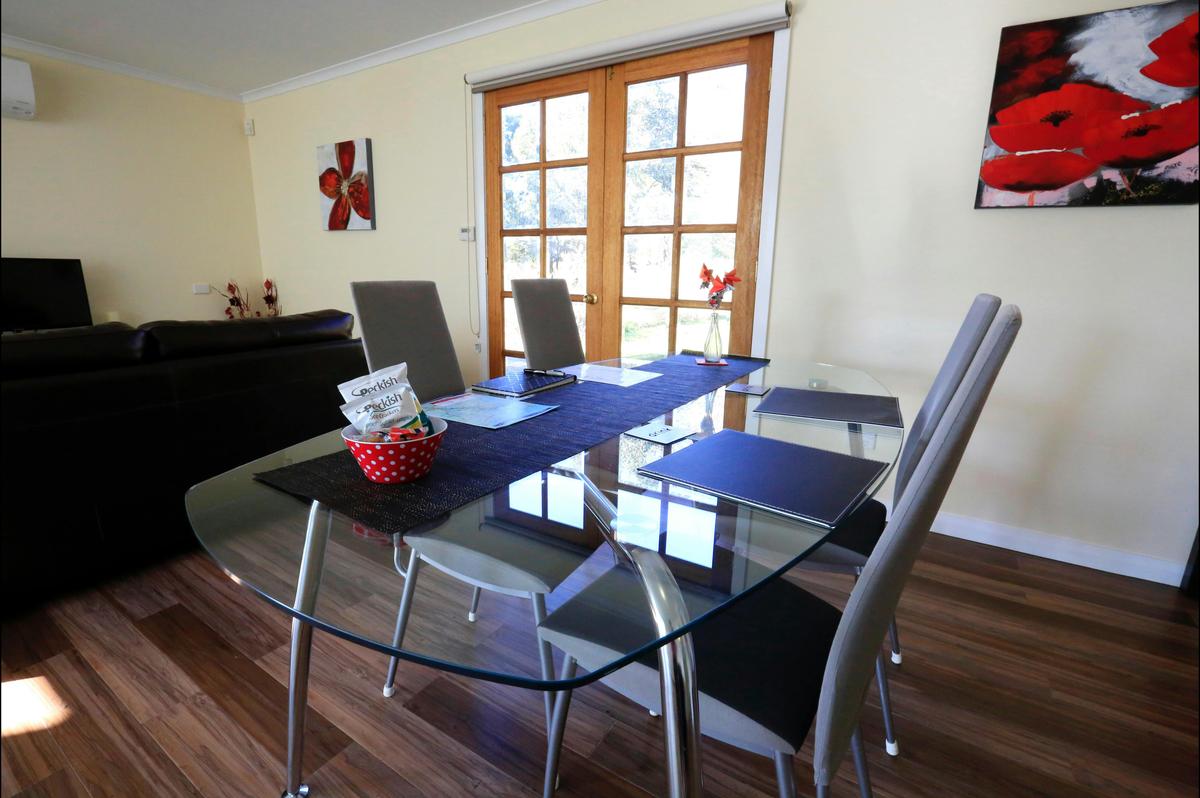 Large, comfortable dining table