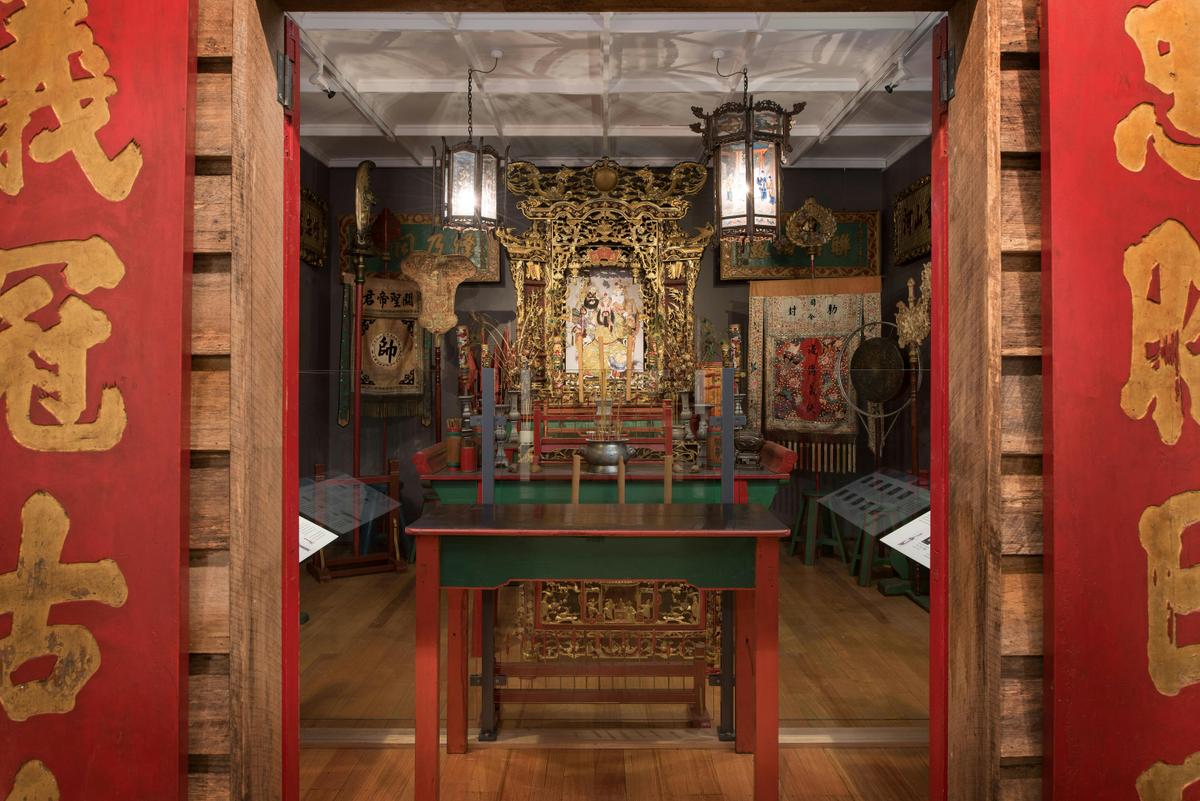 Guan Di Temple exhibition interior