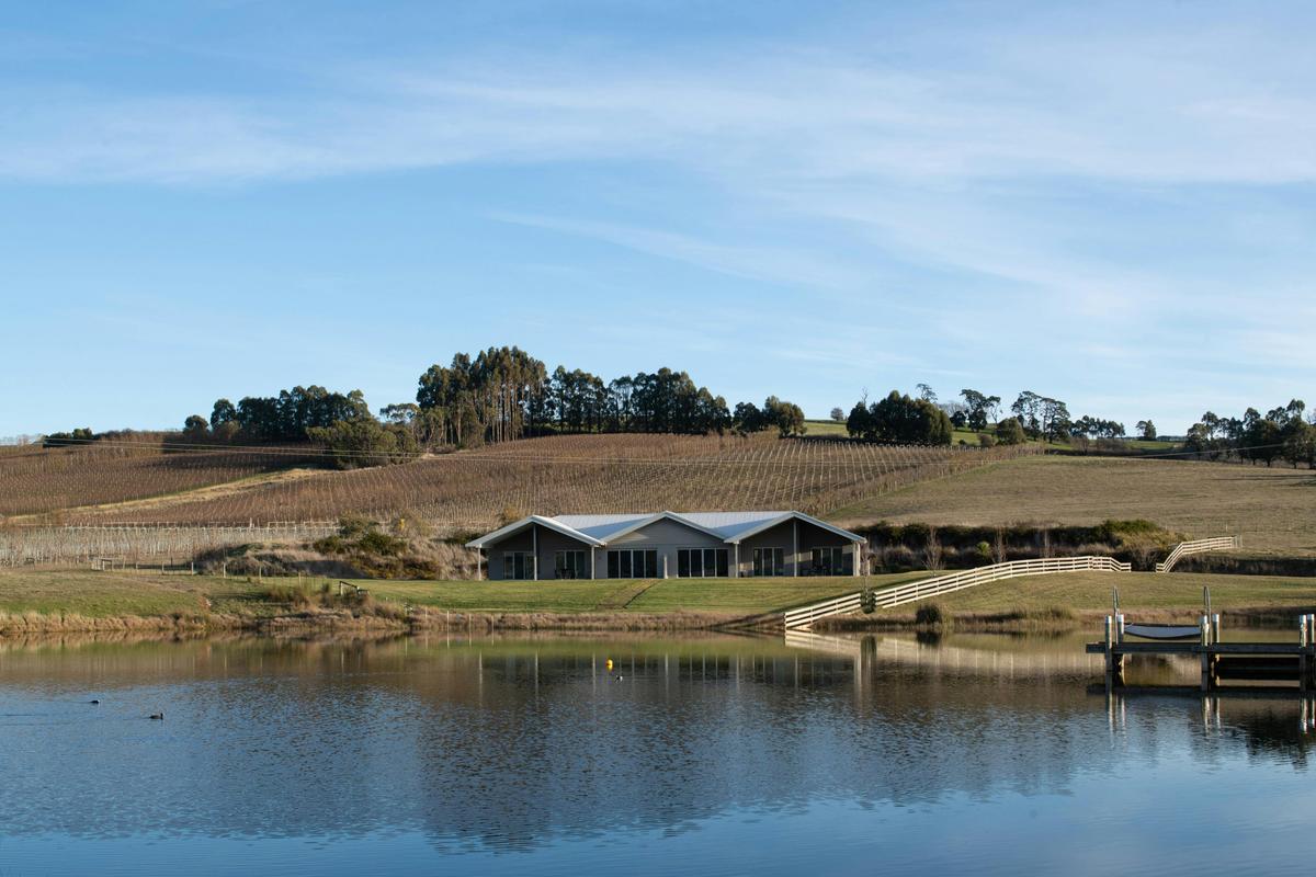 Overlooking private lake