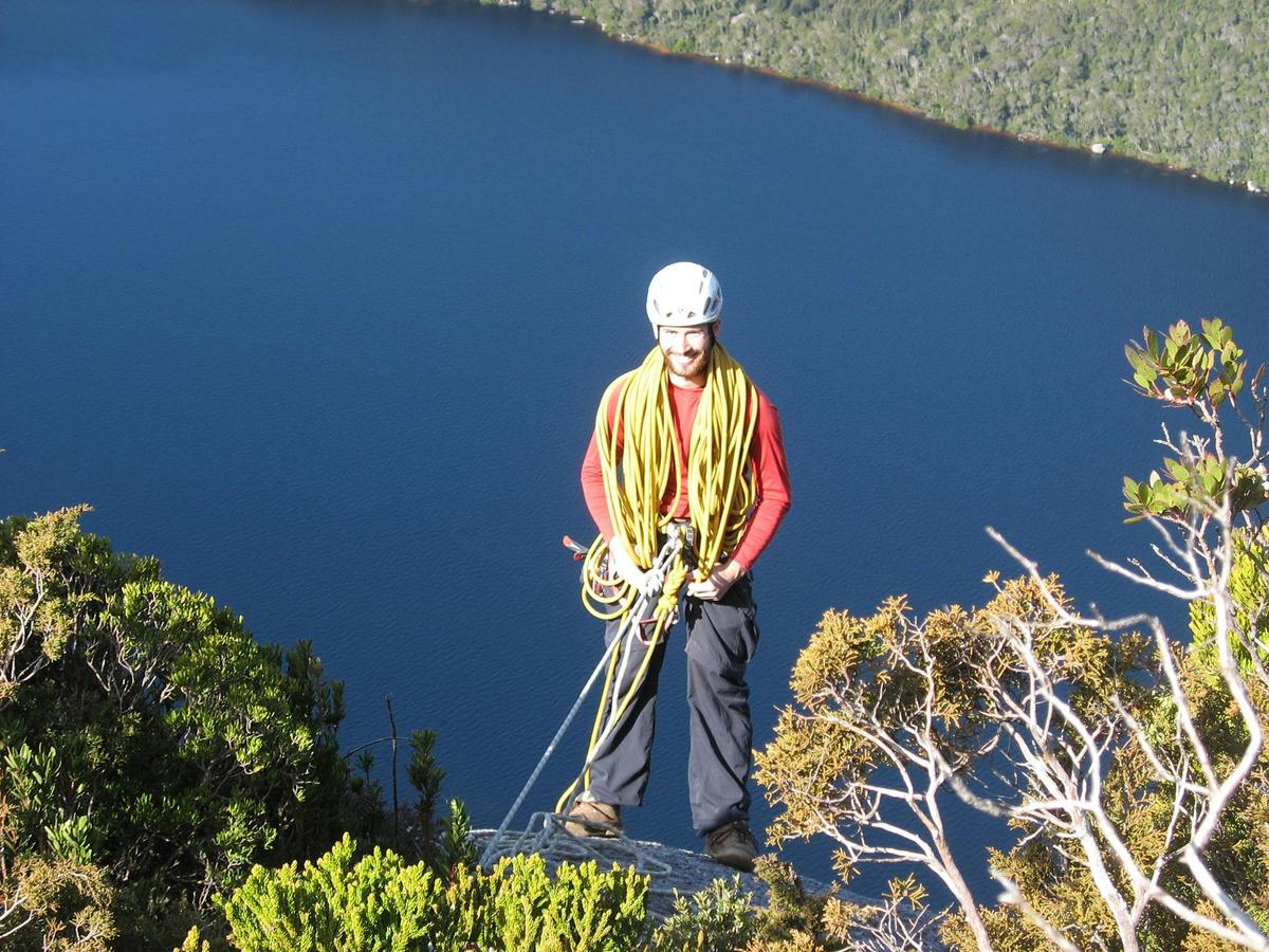 After a day of great rock Climbing in Tasmania