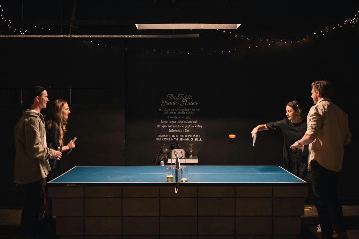 Challenge your friends to a Table Tennis match while enjoying our beers
