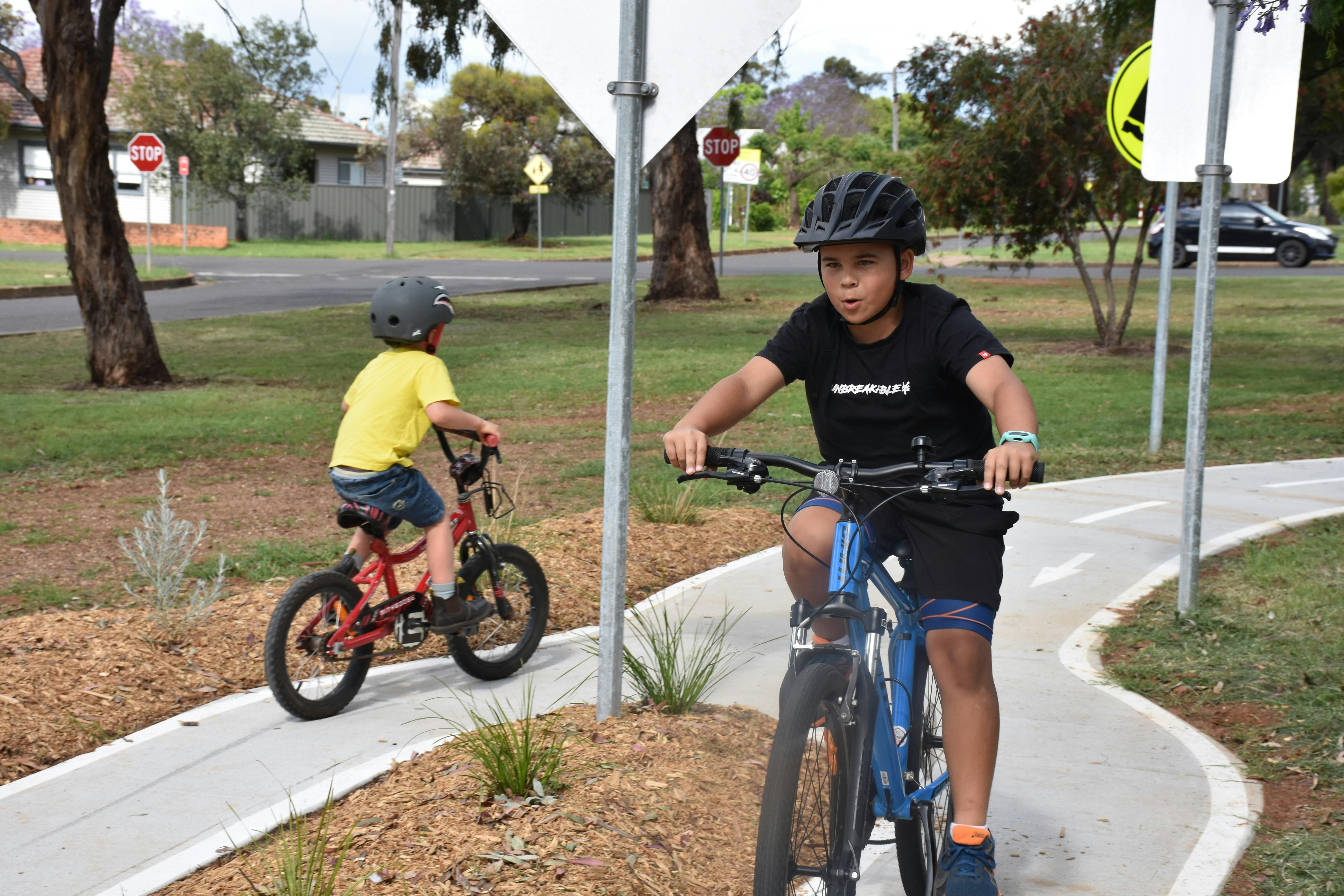 Children using Road Safety Park