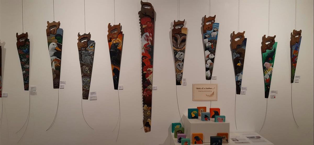 Paintings on Vintage Saws