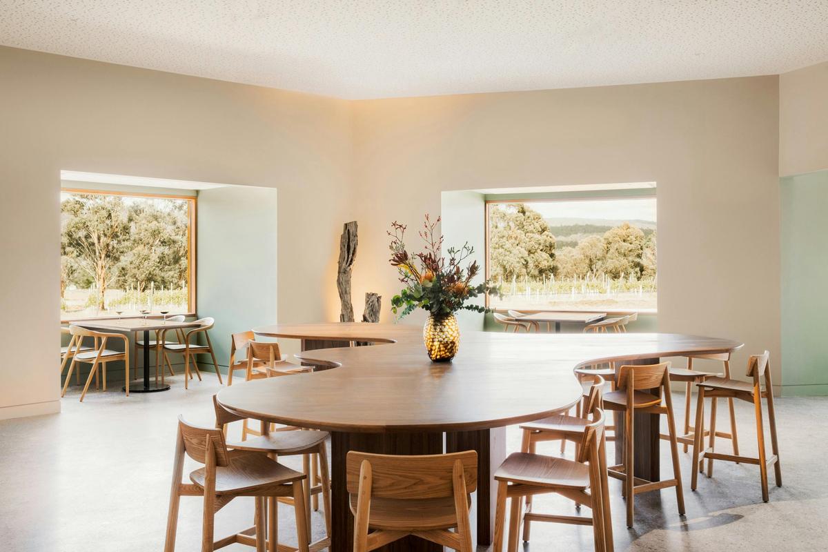 Sisu Winery Cellar Door Tasting Table