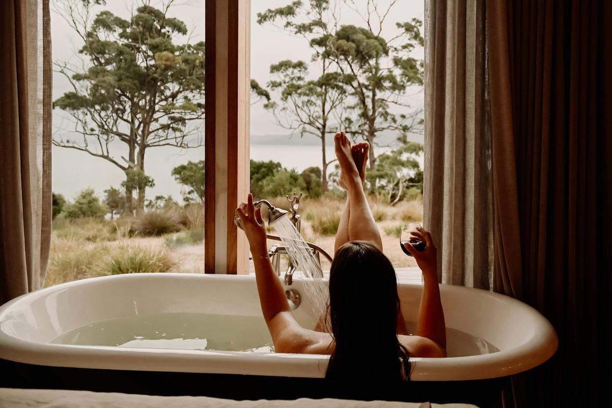 bath with a view