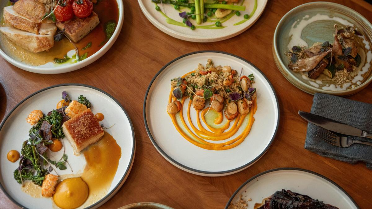 Delicious dishes at Tasman Restaurant