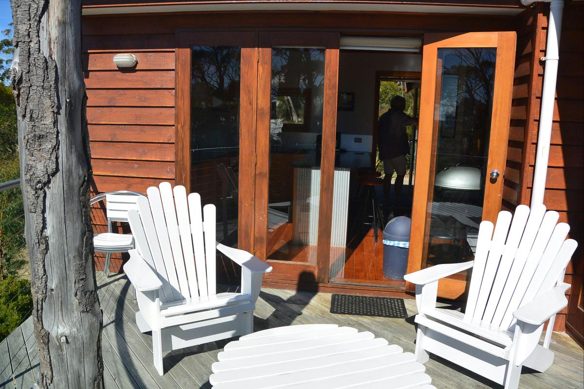 The Deck at The Tree House Bruny Island