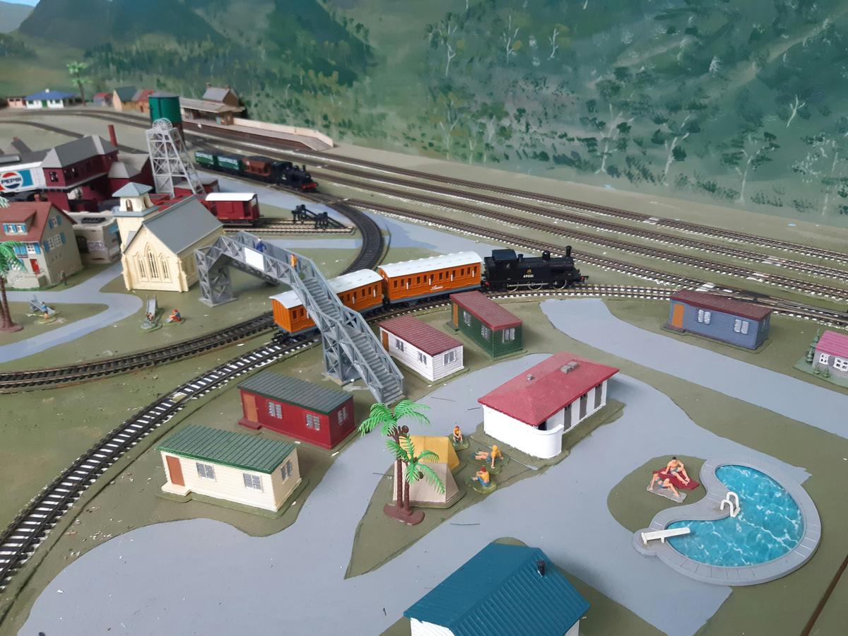 A small section of the Model Railway