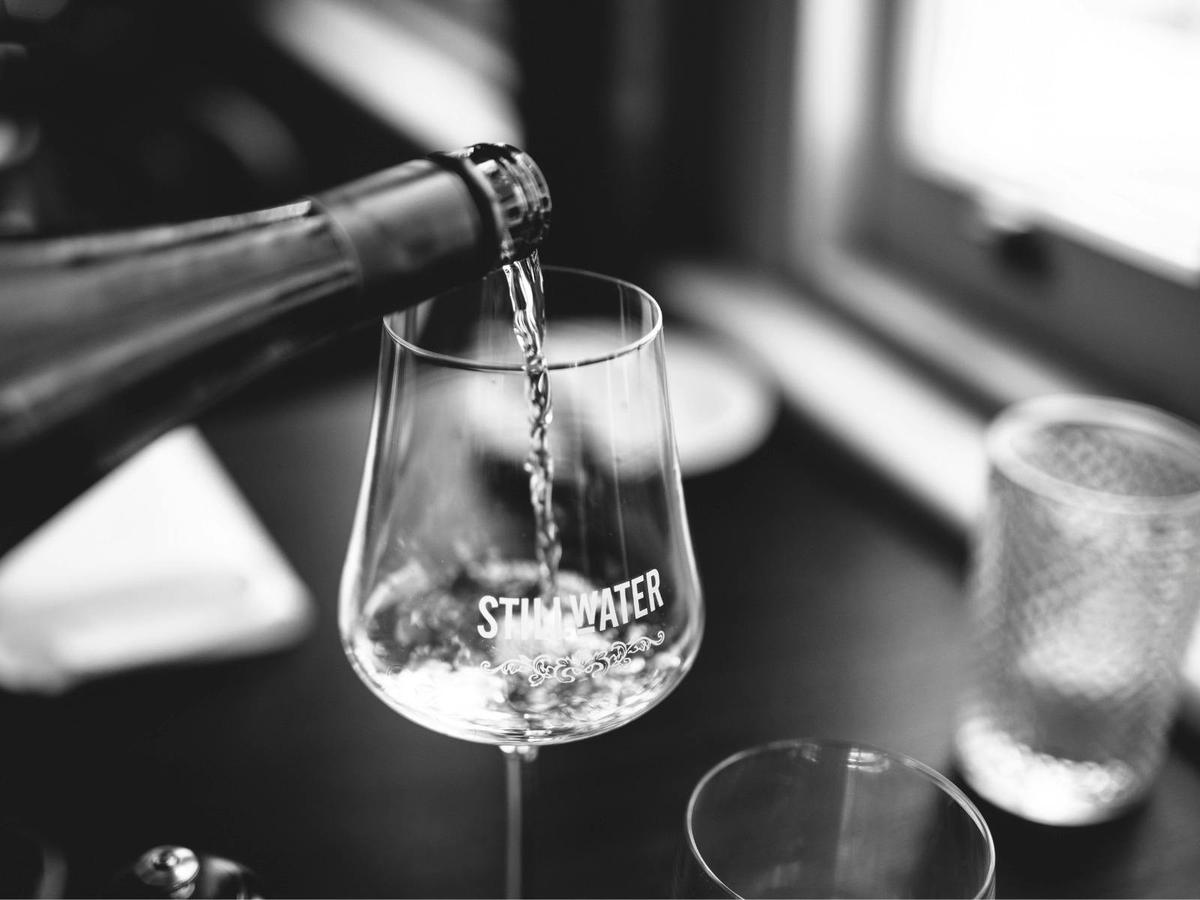 Pouring the finest of Tasmanian's wines.