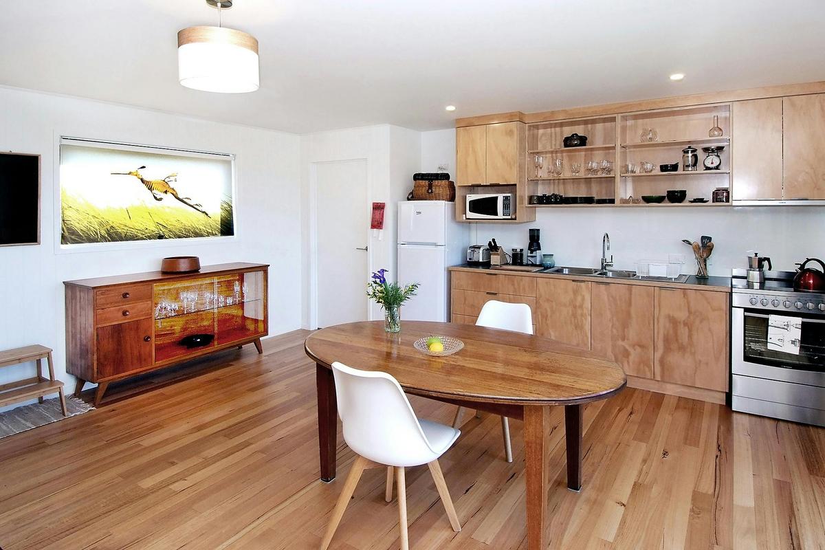 Full kitchen and spacious dining