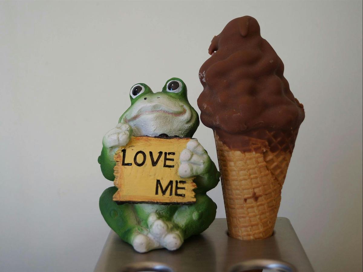 A choclate icecream