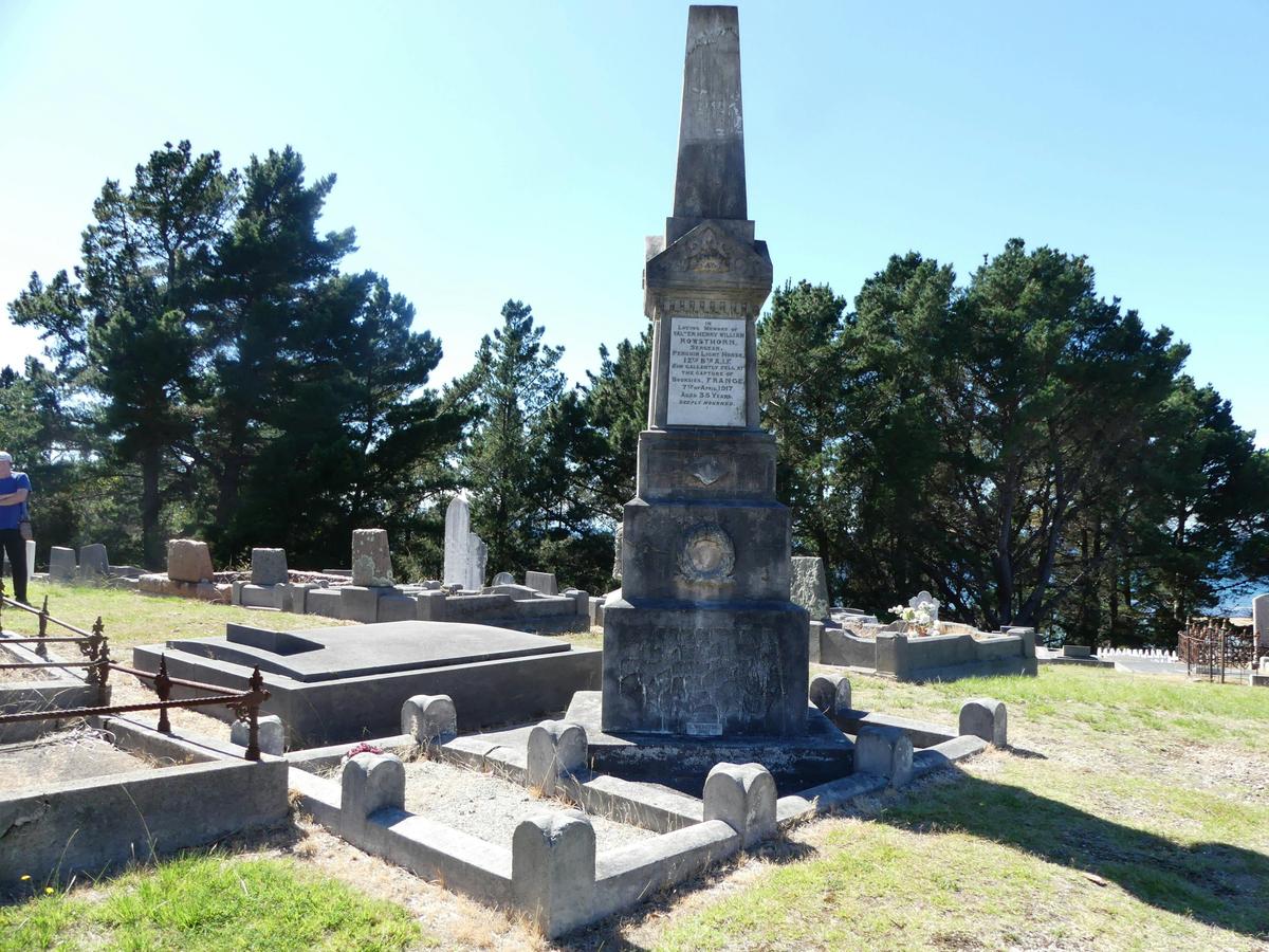 Penguin cemetery's only obelisk