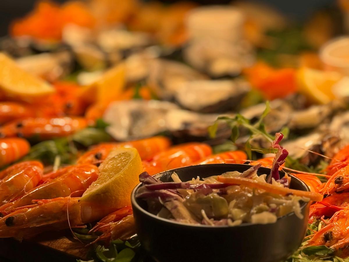 Oysters and Prawns