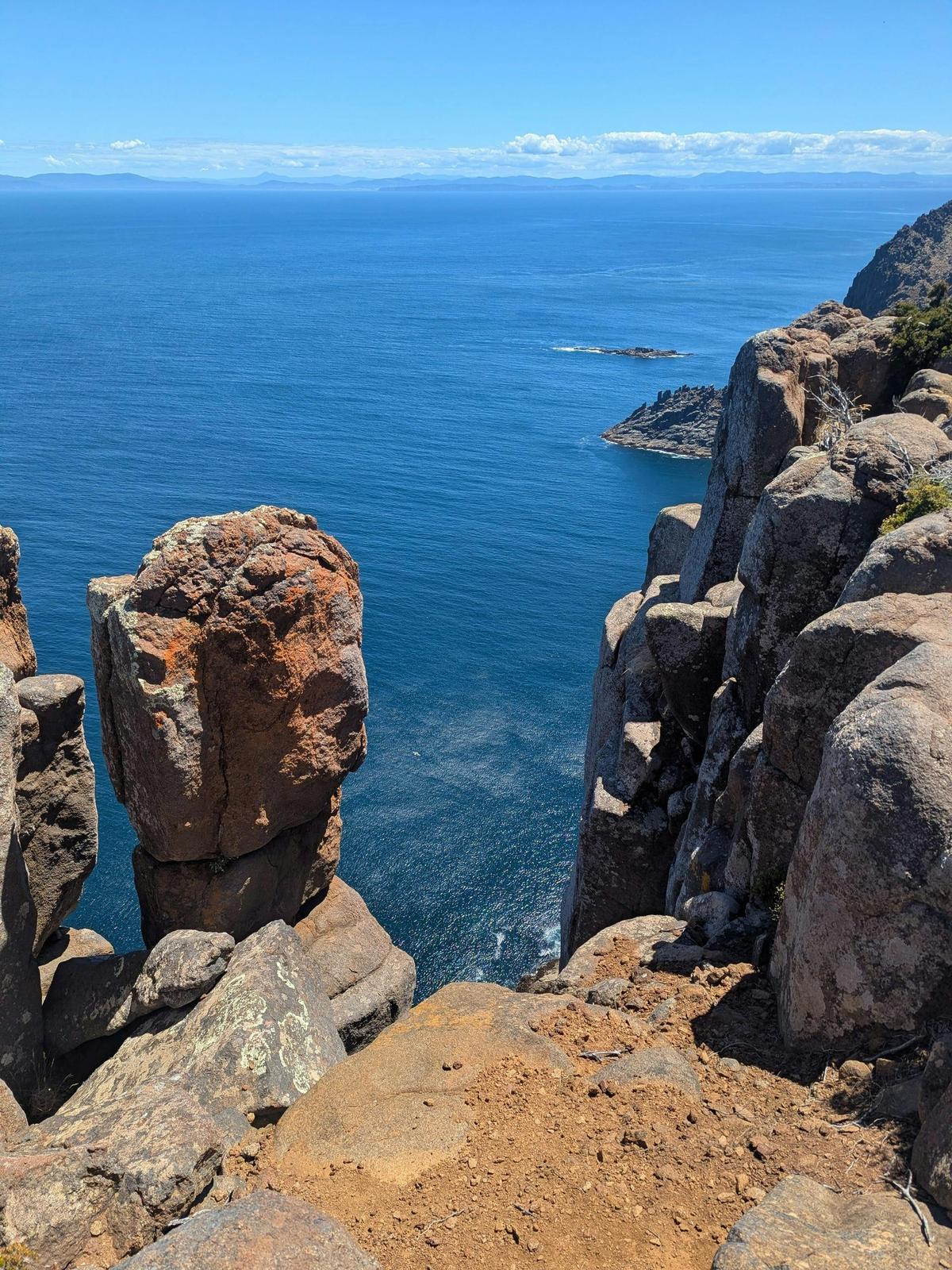 Exploring the striking rock formations and sea stacks along Tasmania’s Three Capes Walk
