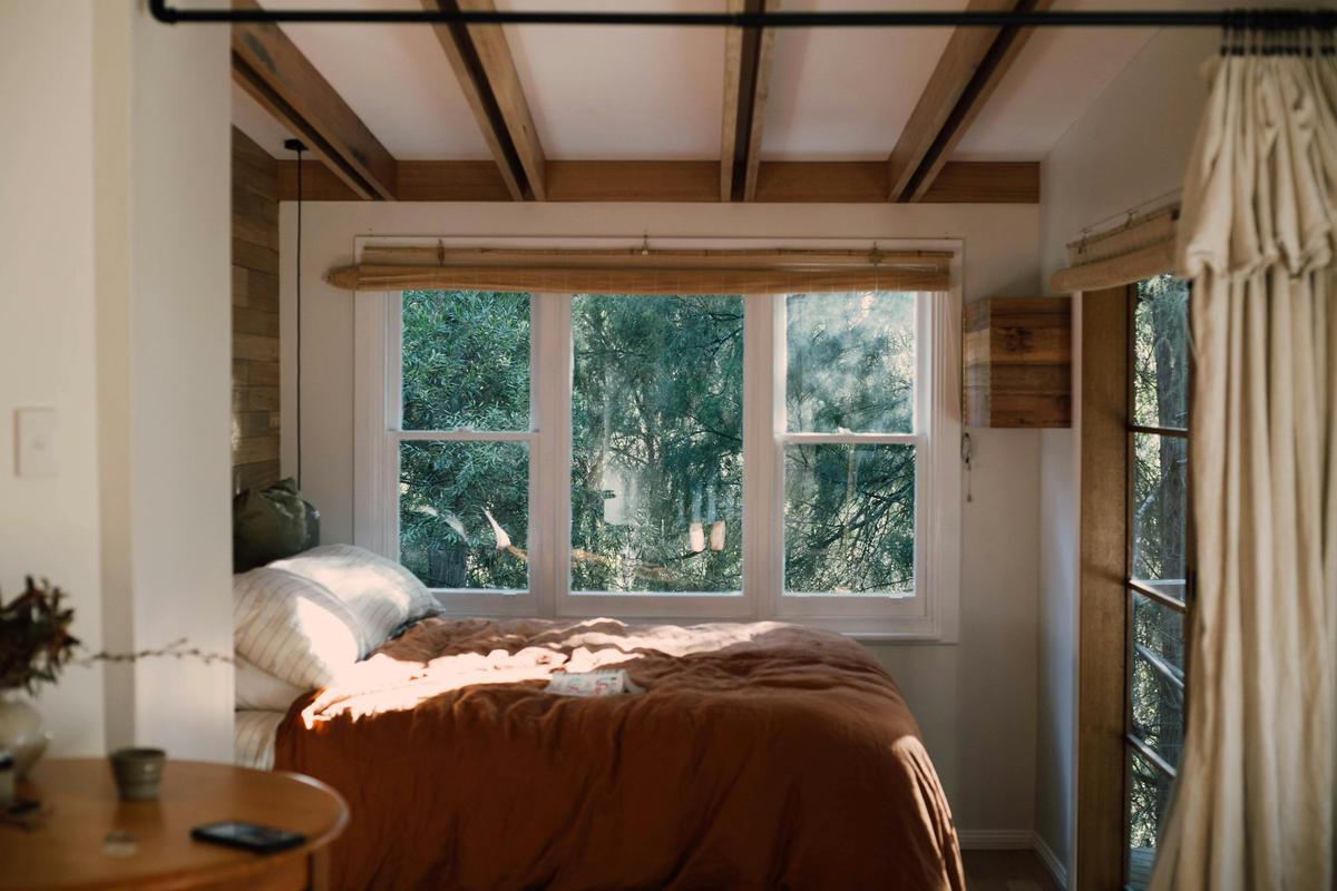Cozy bed amongst the trees