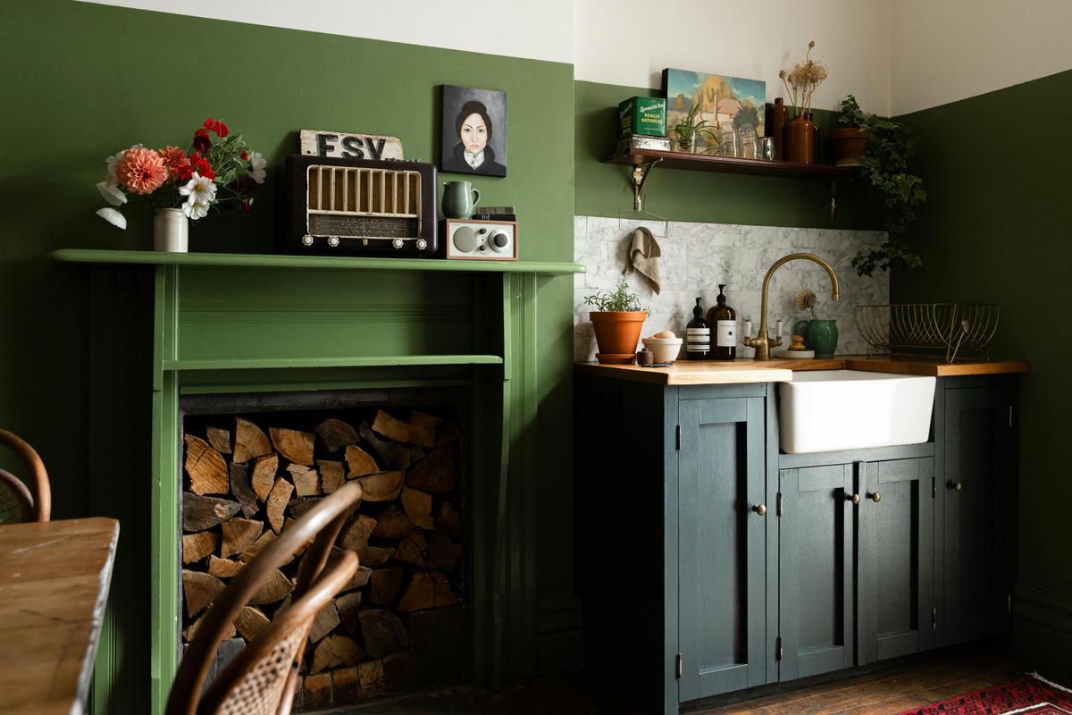 Kitchen for slow mornings with coffee, toast and jam
