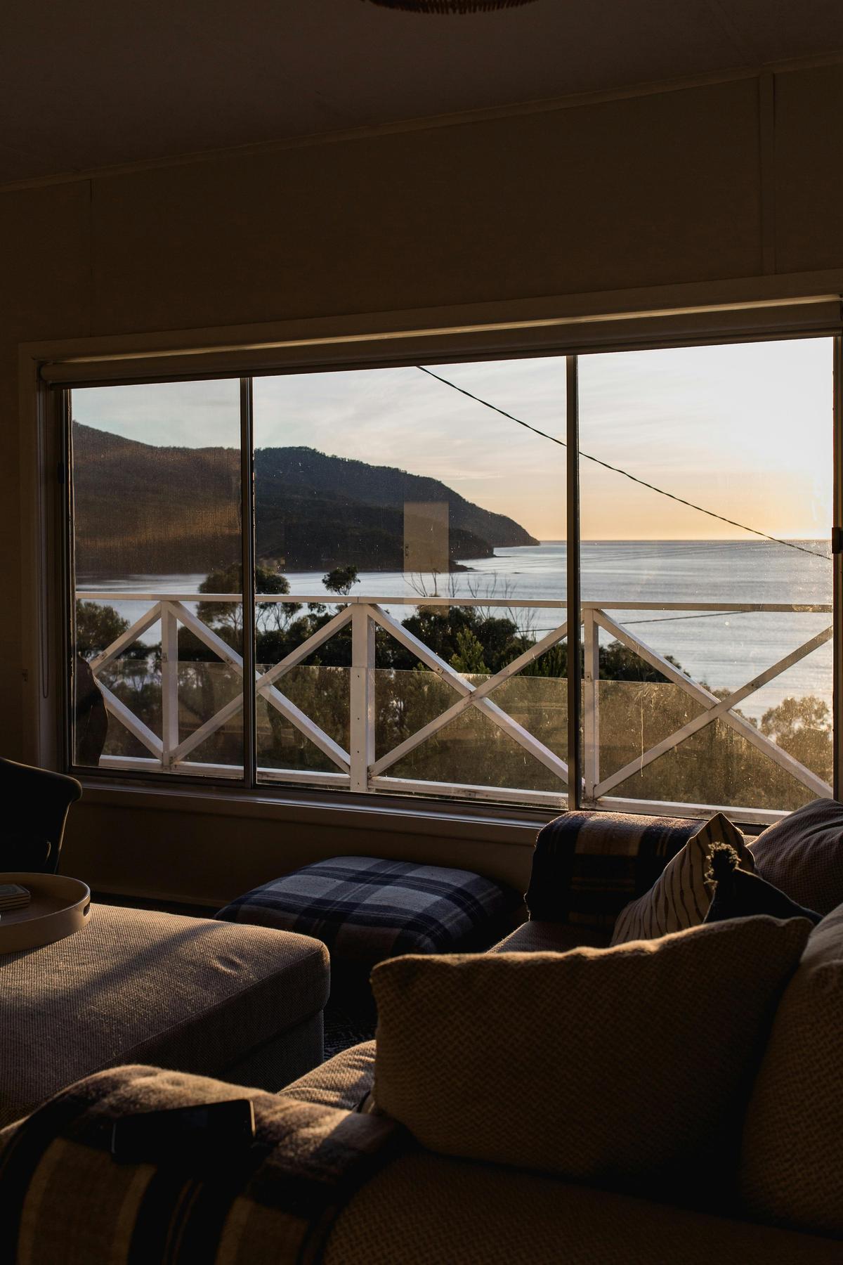 Sunrise view from the couch
